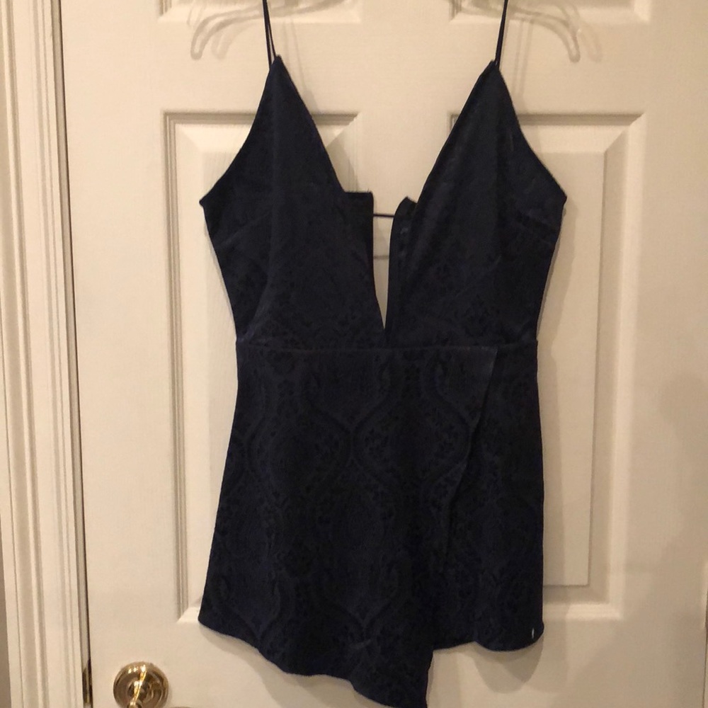 Navy blue romper